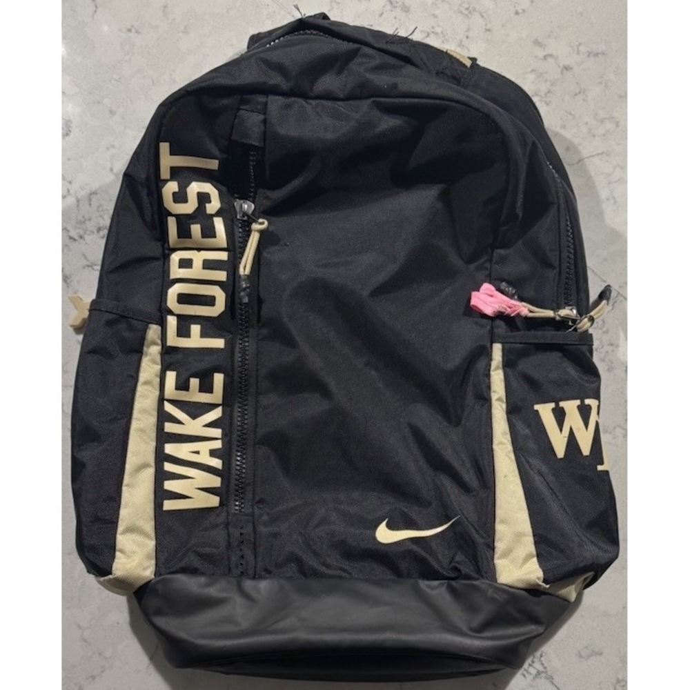 Nike Wake Forest Demon Deacons Backpack Black Gold Book Bag Laptop School NCAA